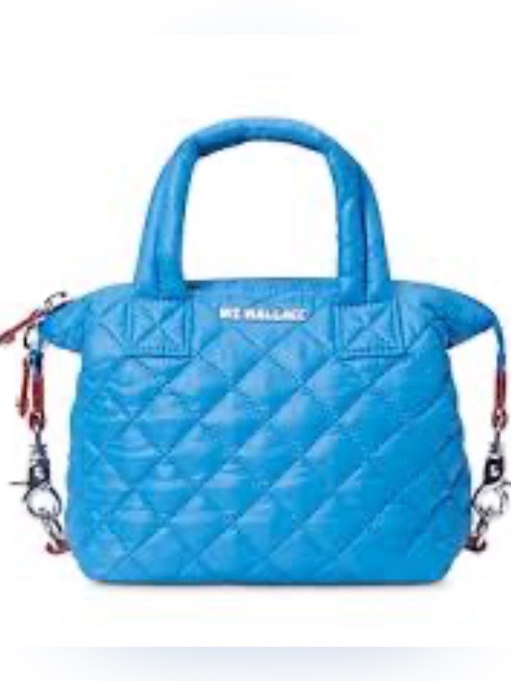 MZ Wallace Micro Sutton Bag in Ocean & Silver Hardware
